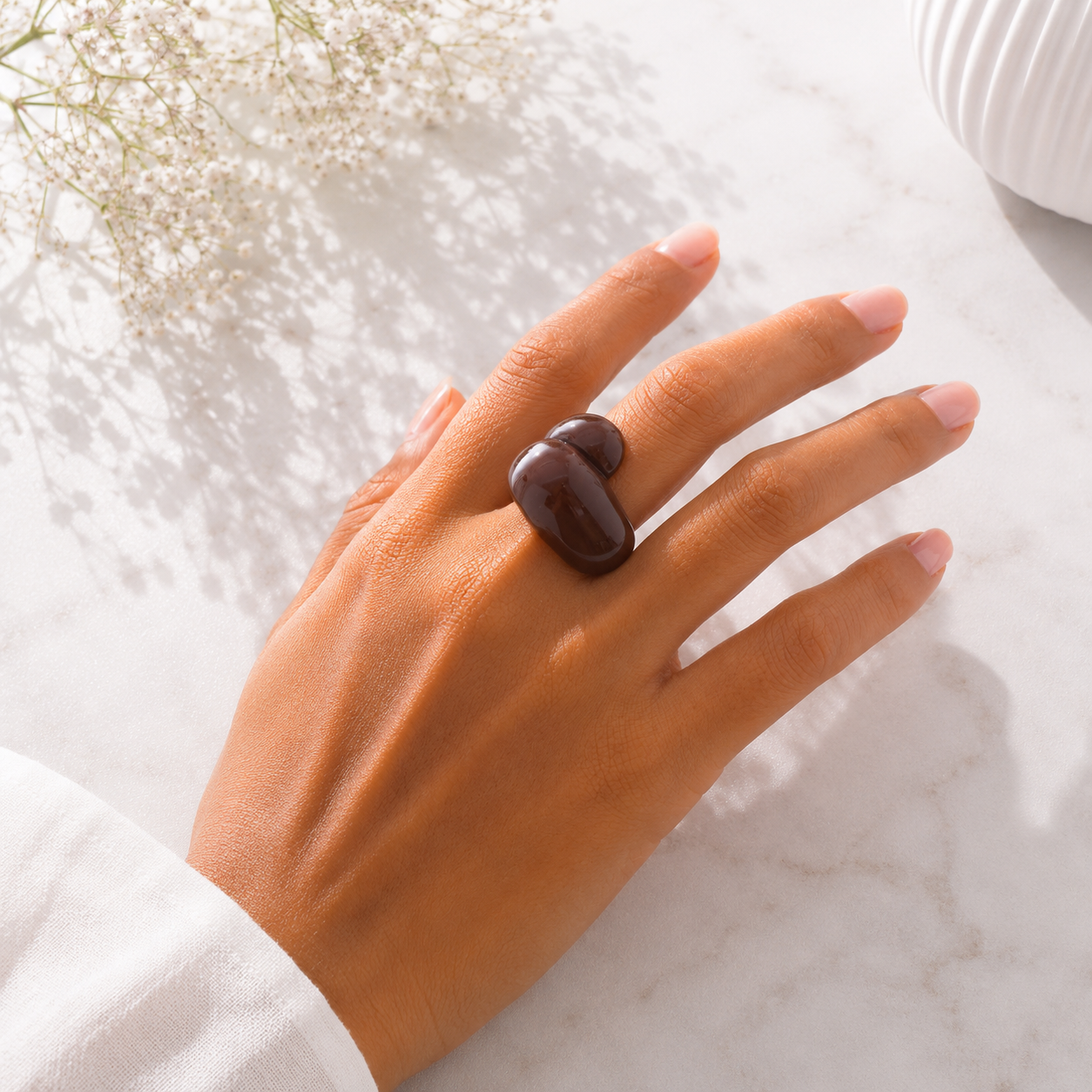 Droplet Delight Ring (size 6) - 13 colors - Hello Baabs