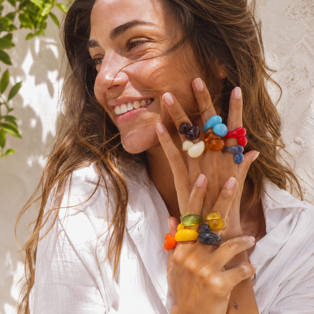 Droplet Delight Ring (size 6) - 13 colors - Hello Baabs