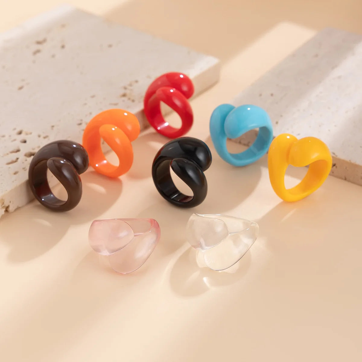 Droplet Delight Ring (size 6) - 13 colors - Hello Baabs LLC 