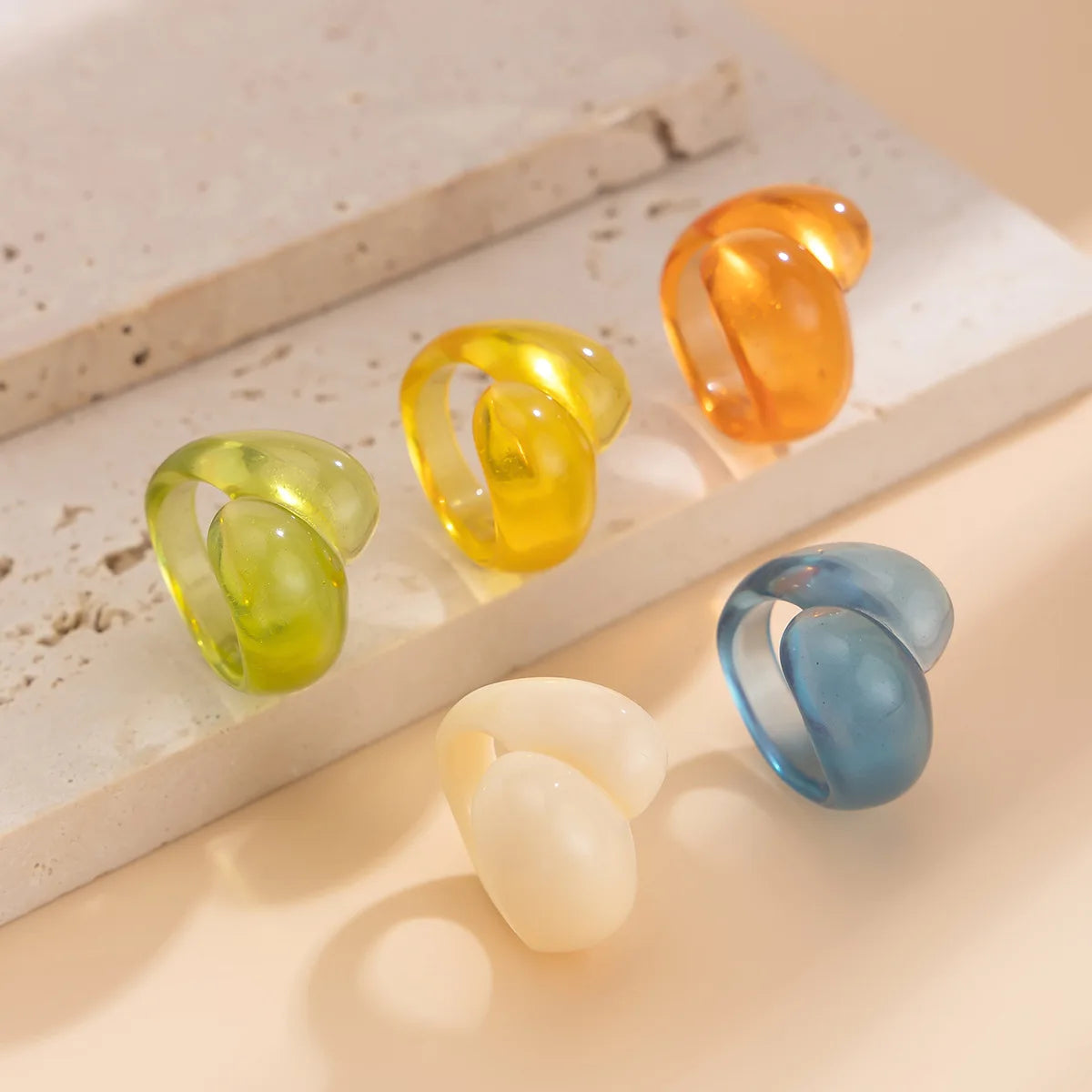 Droplet Delight Ring (size 6) - 13 colors - Hello Baabs LLC 