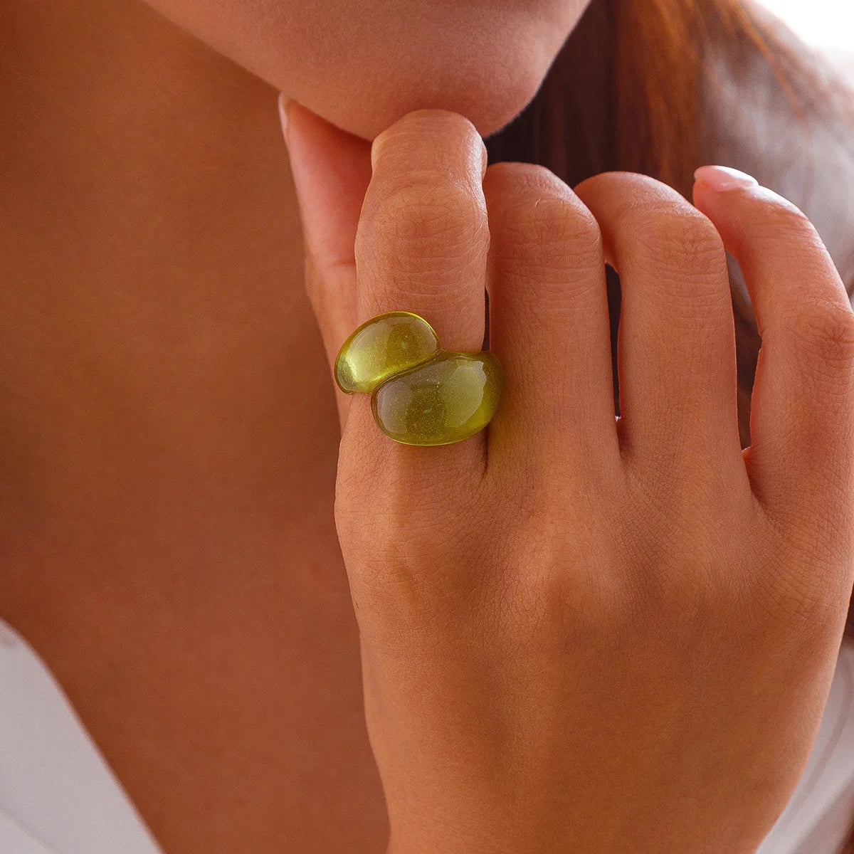 Droplet Delight Ring (size 6) - 13 colors - Hello Baabs LLC 