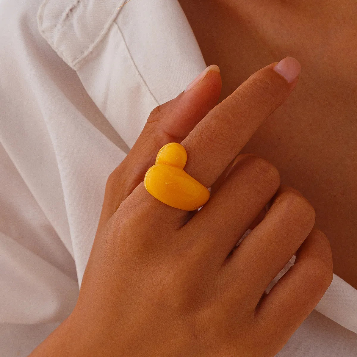 Droplet Delight Ring (size 6) - 13 colors - Hello Baabs LLC 