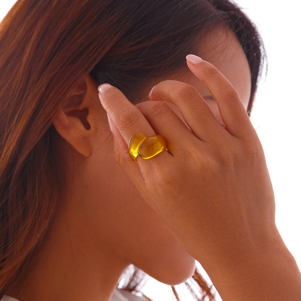 Droplet Delight Ring (size 6) - 13 colors - Hello Baabs LLC 