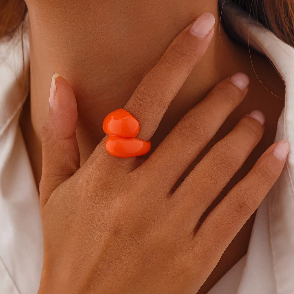 Droplet Delight Ring (size 6) - 13 colors - Hello Baabs LLC 