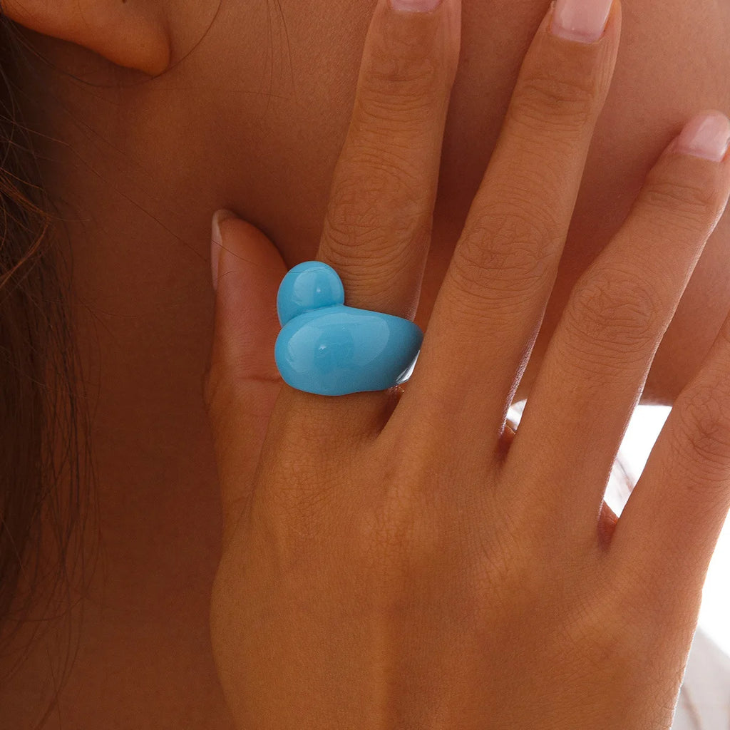 Droplet Delight Ring (size 6) - 13 colors - Hello Baabs LLC 