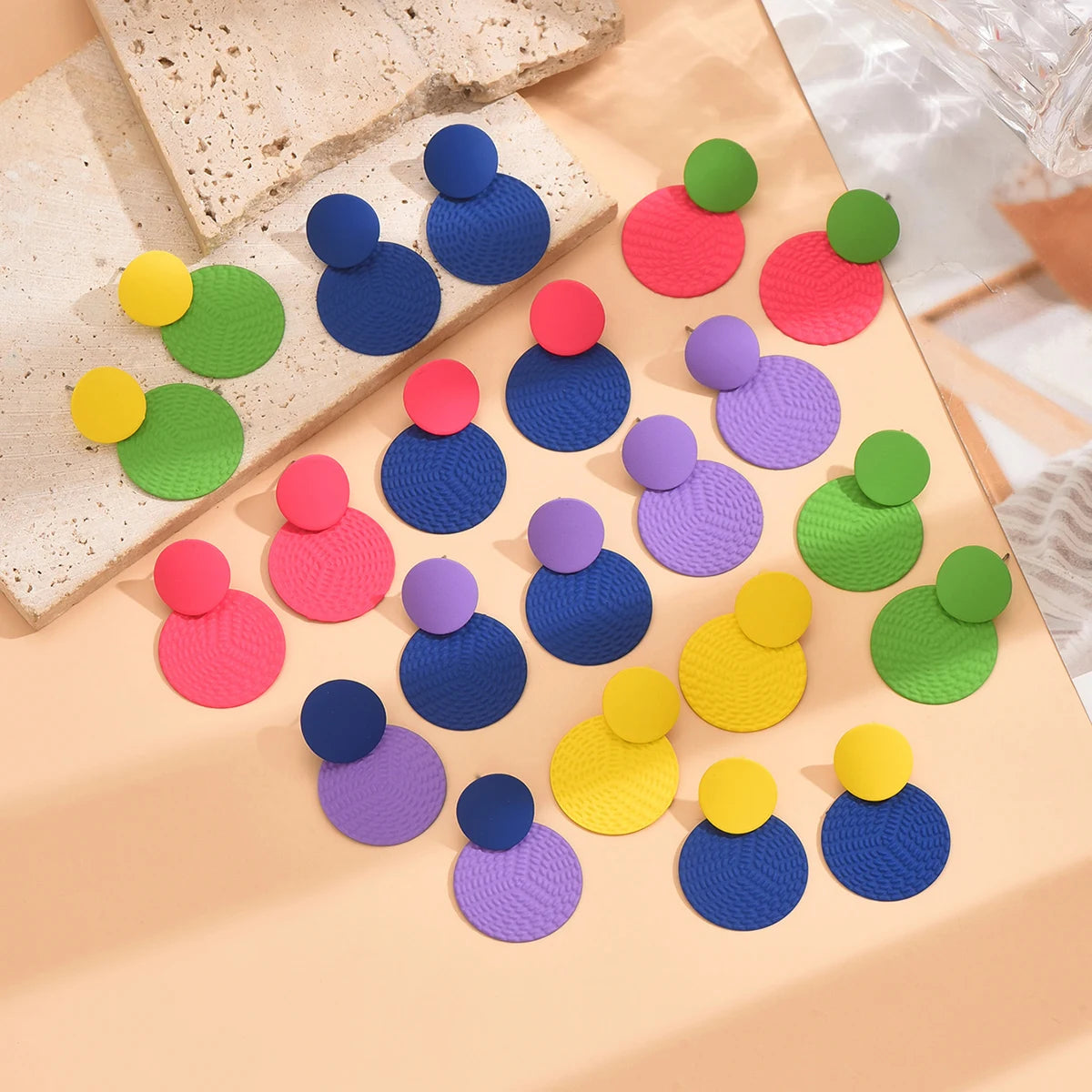 Duo Bloom Earrings - 11 color variants - hello baabs 