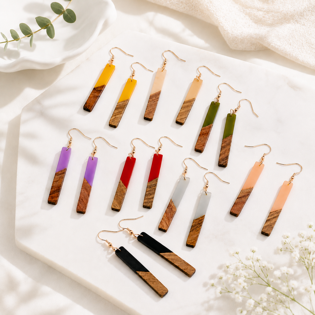 Earth & Edge Rectangle Drops - 8 colors - Hello Baabs