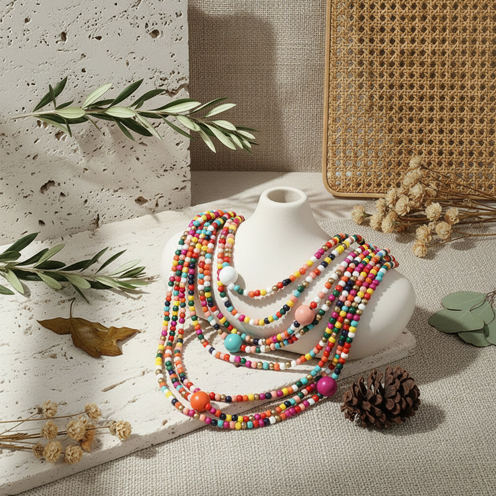 Earthsong Color Layers Necklace - Hello Baabs