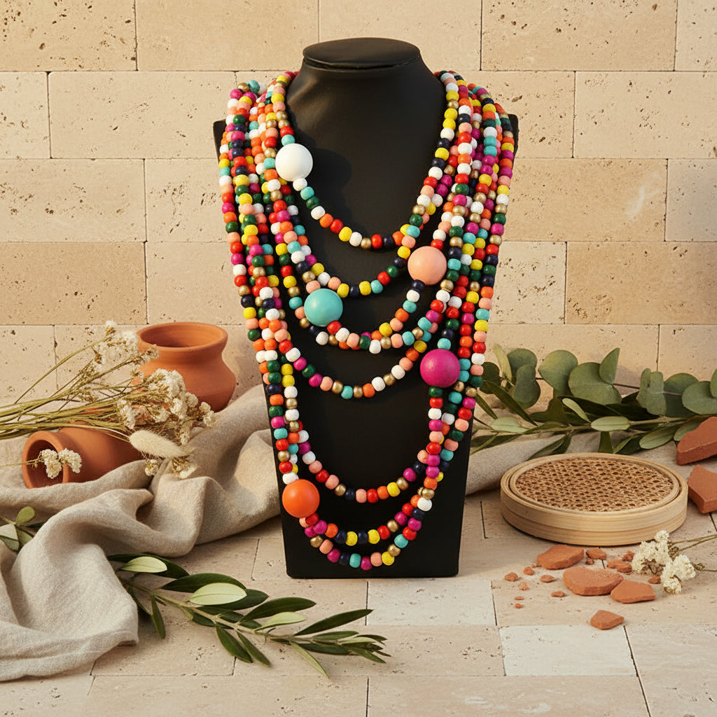 Earthsong Color Layers Necklace - Hello Baabs