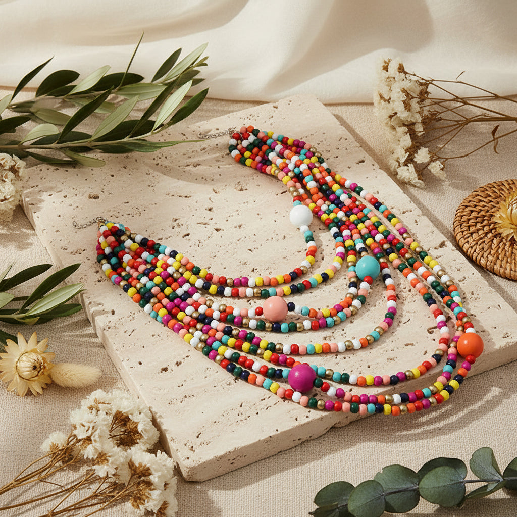 Earthsong Color Layers Necklace - Hello Baabs