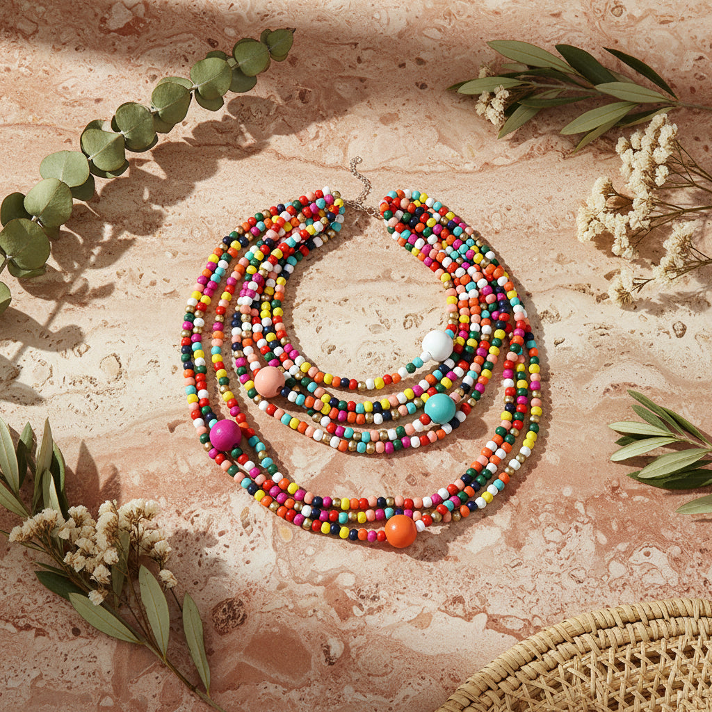Earthsong Color Layers Necklace - Hello Baabs