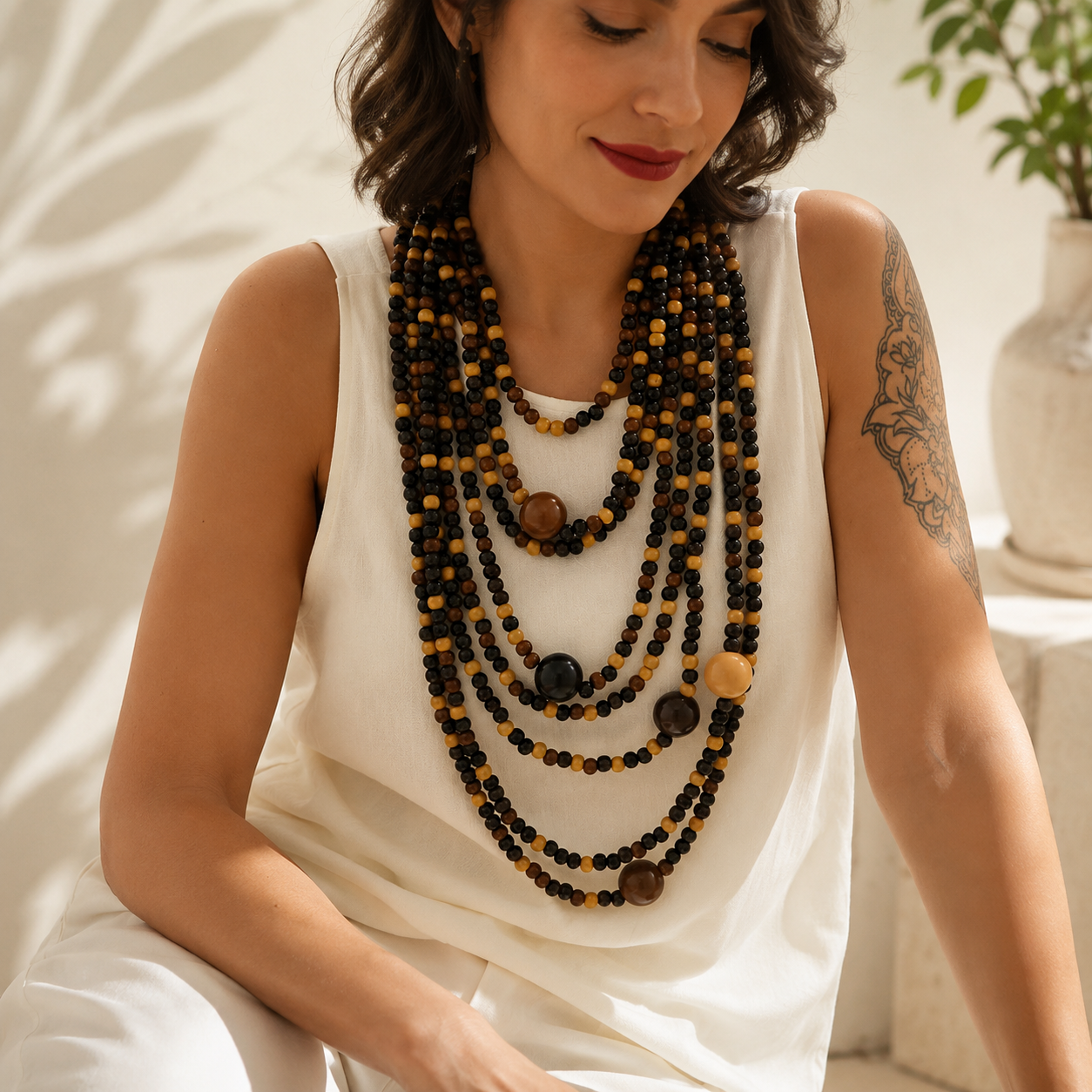 Earthtone Echo Necklace - Hello Baabs