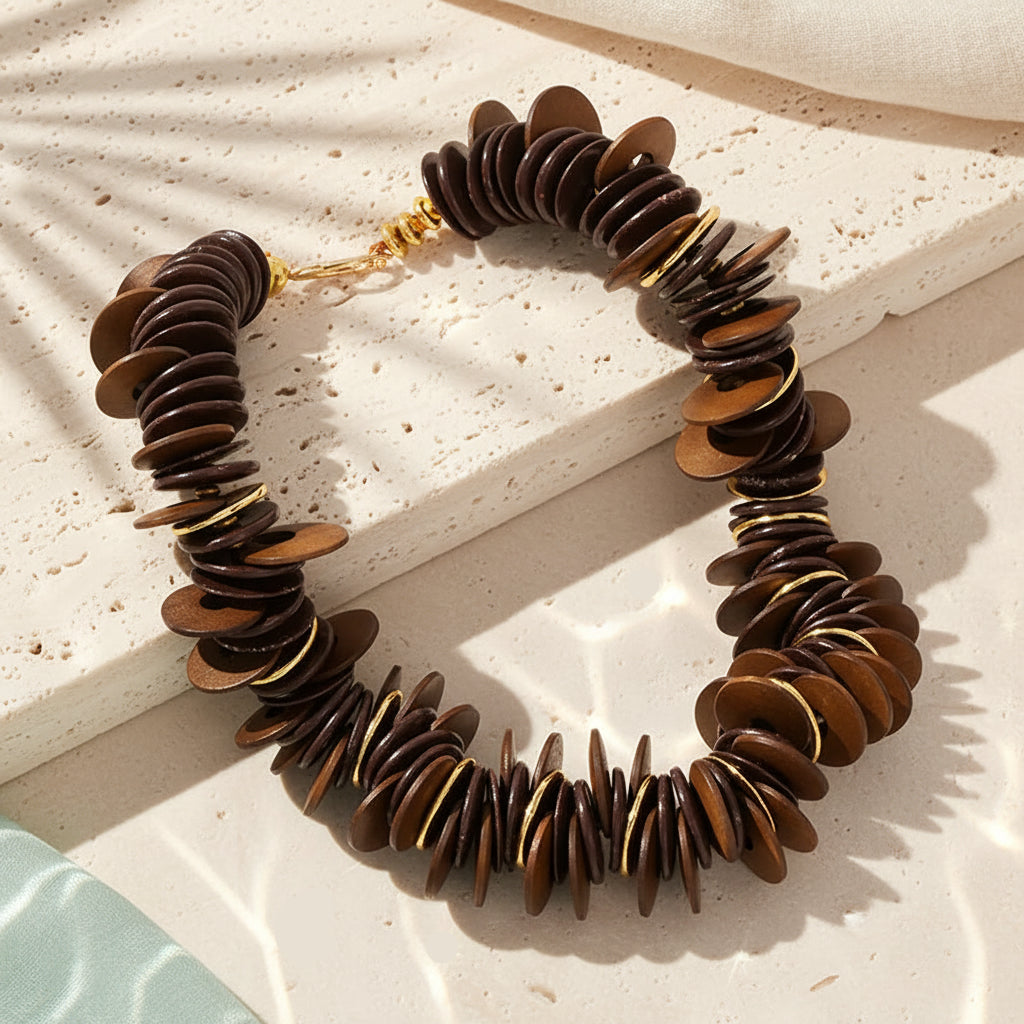 Ebony Rhythm Layered Necklace - Hello Baabs