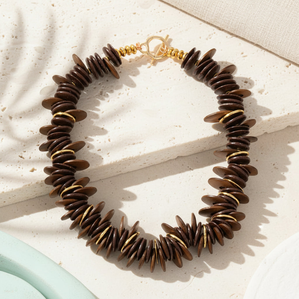 Ebony Rhythm Layered Necklace - Hello Baabs