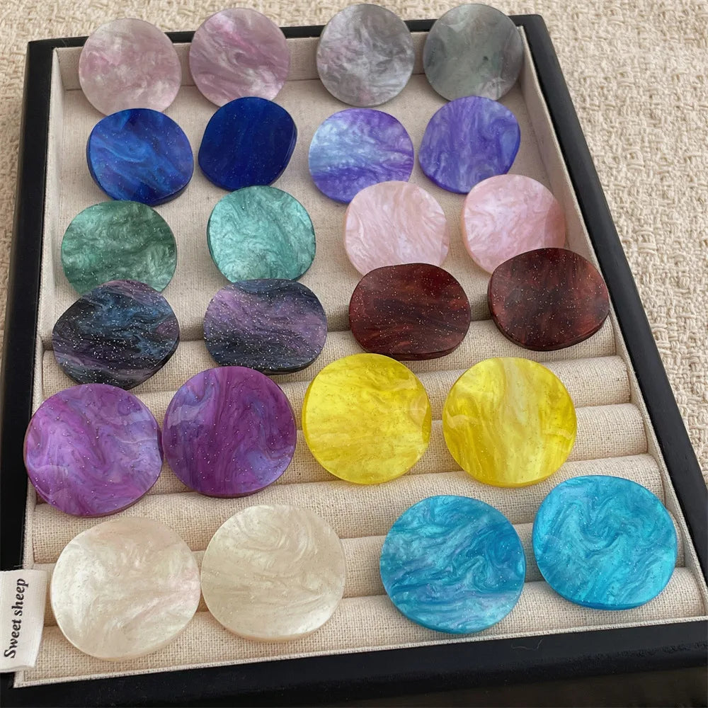 Echo Disc Earrings - 8 colors - hello baabs 