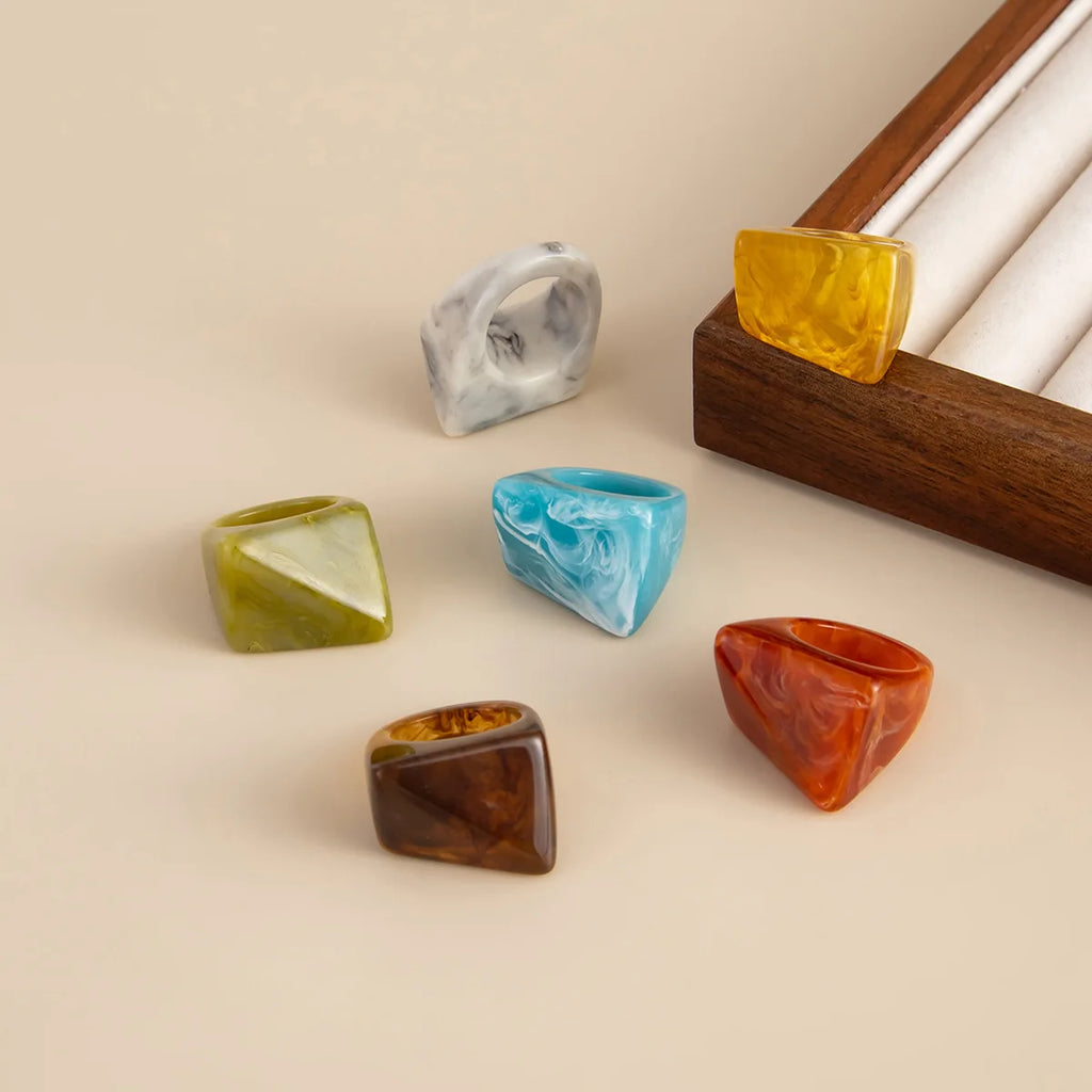Edge Theory Rings (size 6) - 6 colors - Hello Baabs LLC 