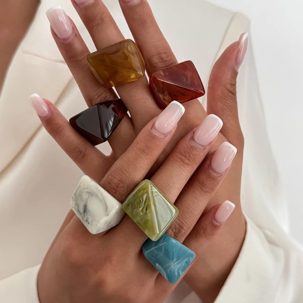 Edge Theory Rings (size 6) - 6 colors - hello baabs 