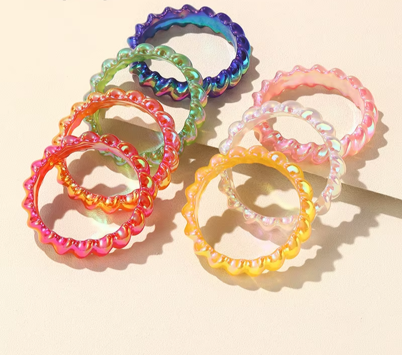 Electric Beat Bangles (2.67" diameter) - 6 colors - Hello Baabs LLC 