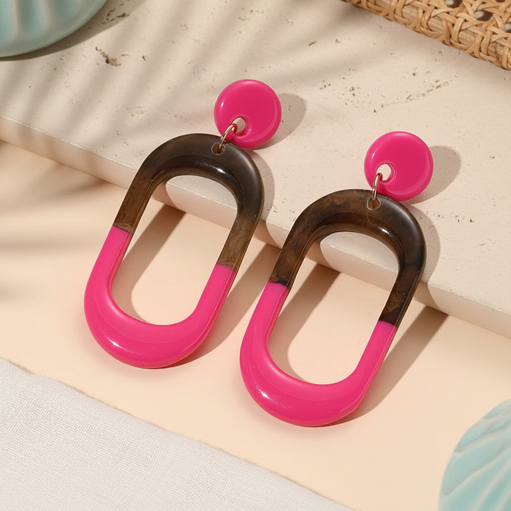 Electric Eclipse Earrings - 6 color variants - Hello Baabs