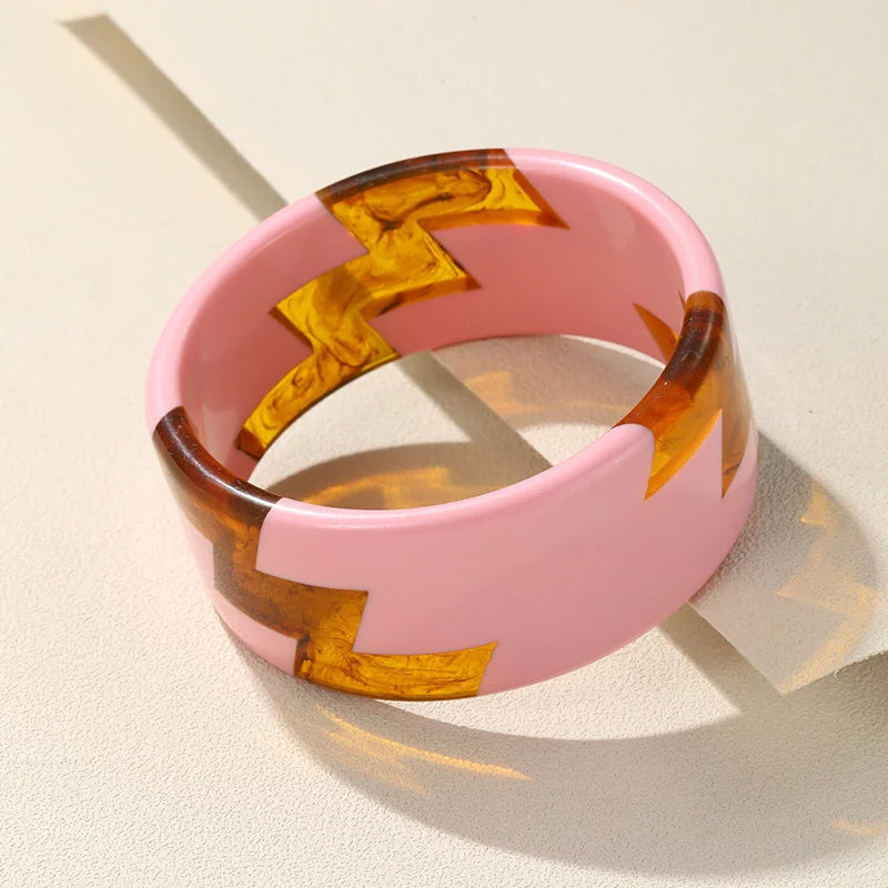 Electric Zig Bangle (2.55" diameter) - 8 colors - Hello Baabs LLC 