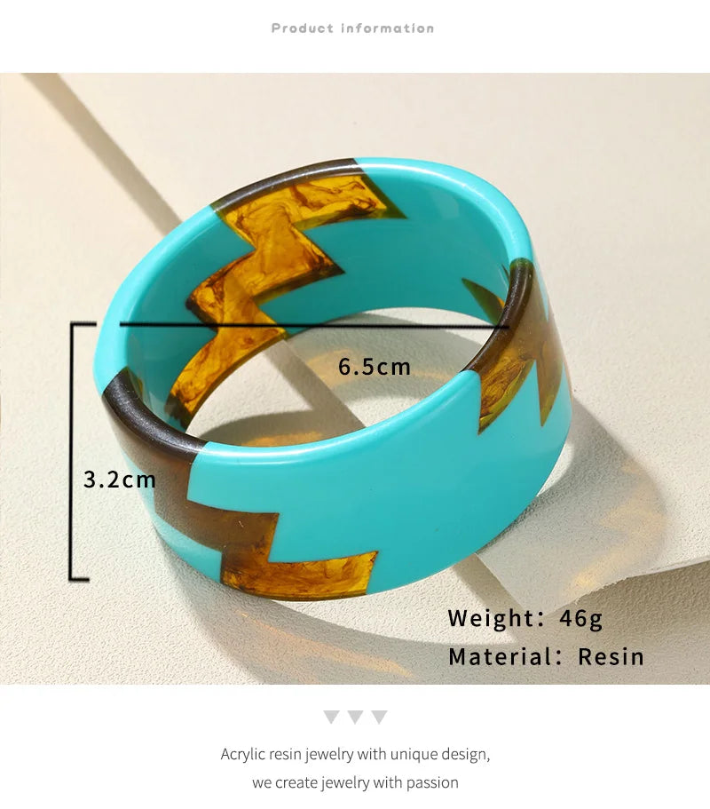 Electric Zig Cuff (2.55" diameter) - 8 colors - hello baabs 