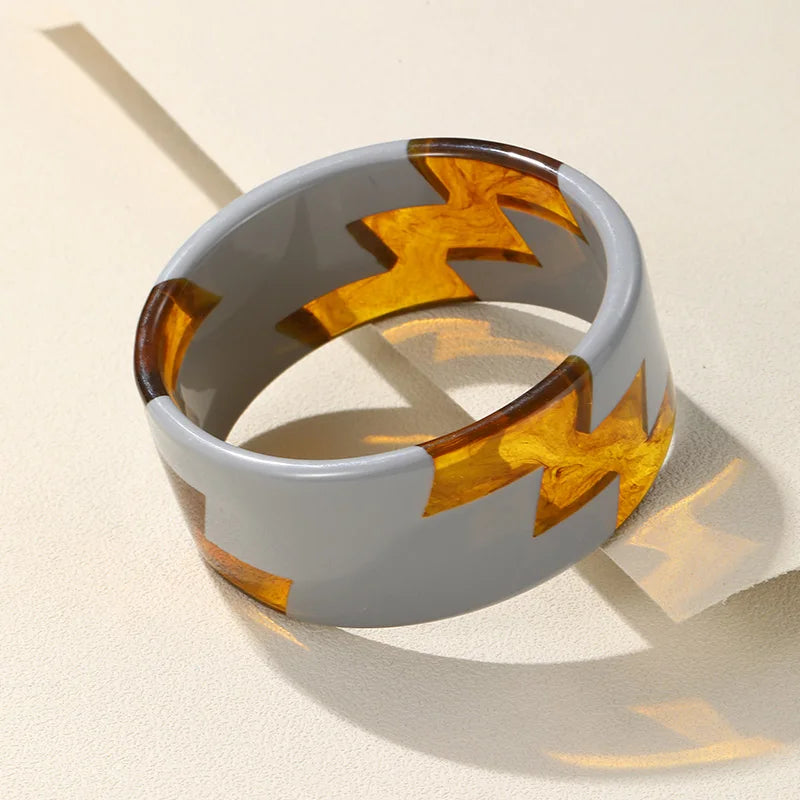 Electric Zig Cuff (2.55" diameter) - 8 colors - hello baabs 