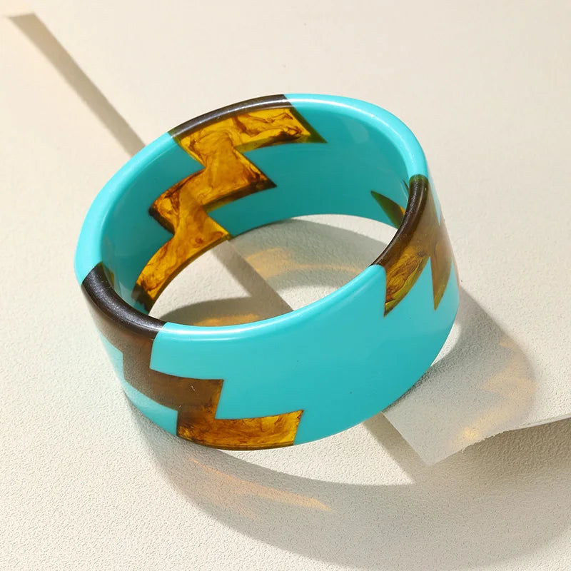 Electric Zig Cuff (2.55" diameter) - 8 colors - hello baabs 