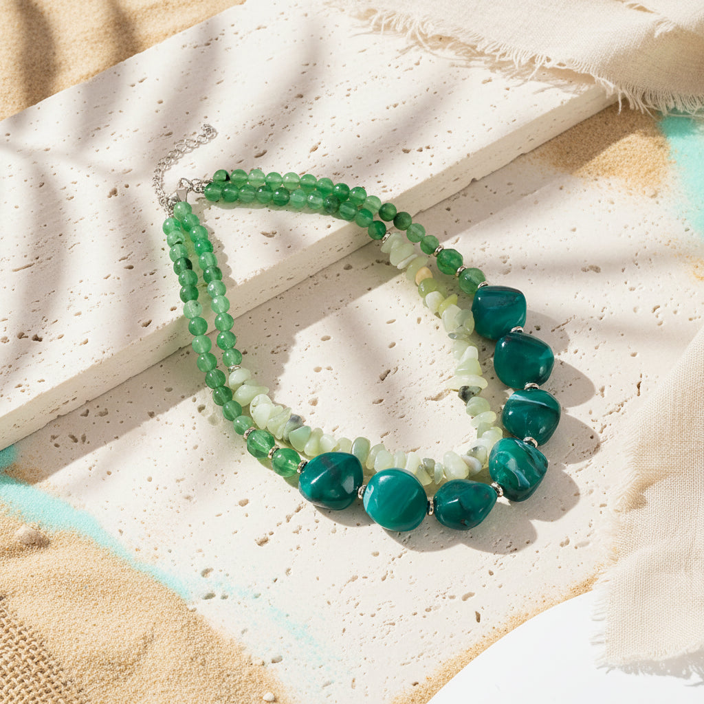 Emerald Escape Necklace - Hello Baabs