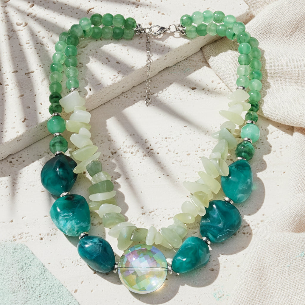 Emerald Escape Necklace - Hello Baabs