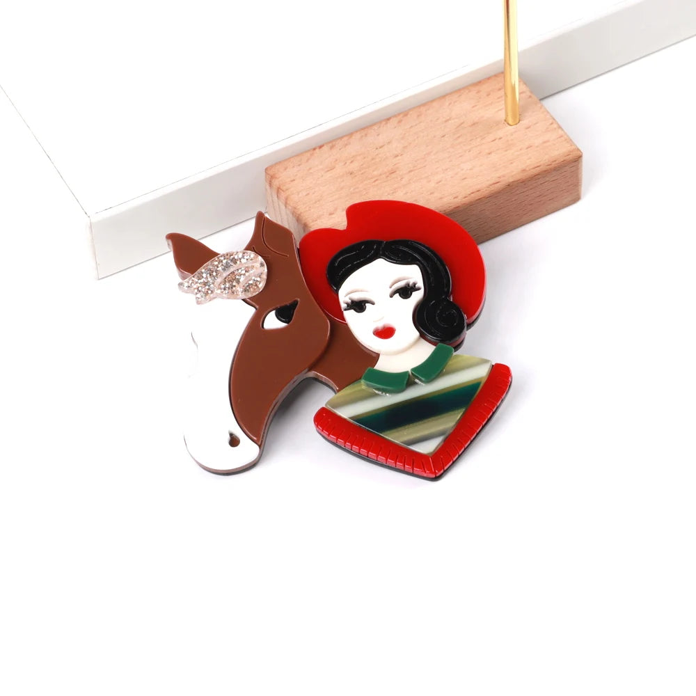 Equestrian Elegance Pin - 2 colors - Hello Baabs