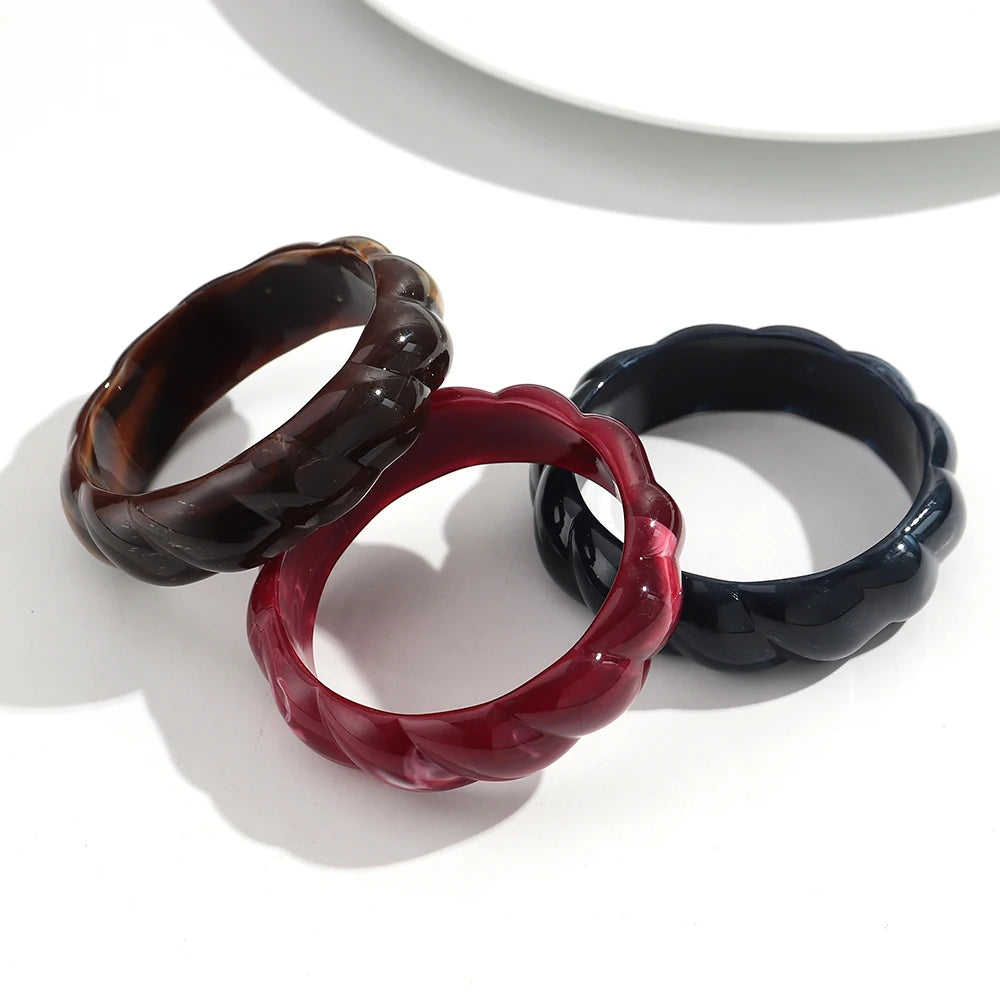 Era Twist Bangle (2.60" diameter) - 5 colors - Hello Baabs LLC 
