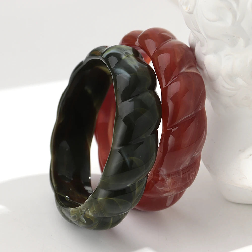 Era Twist Bangle (2.60" diameter) - 5 colors - Hello Baabs LLC 