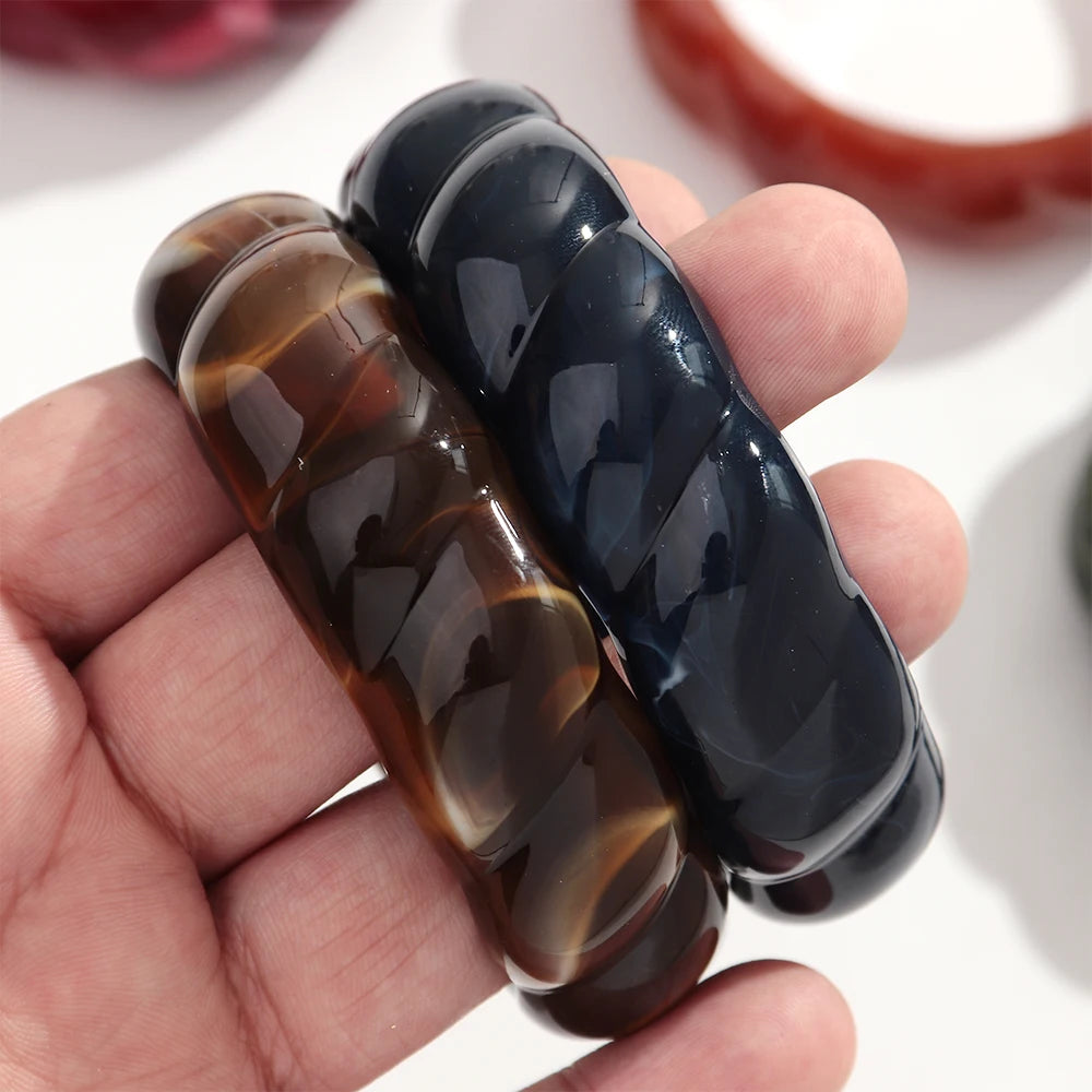 Era Twist Bangle (2.60" diameter) - 5 colors - Hello Baabs LLC 