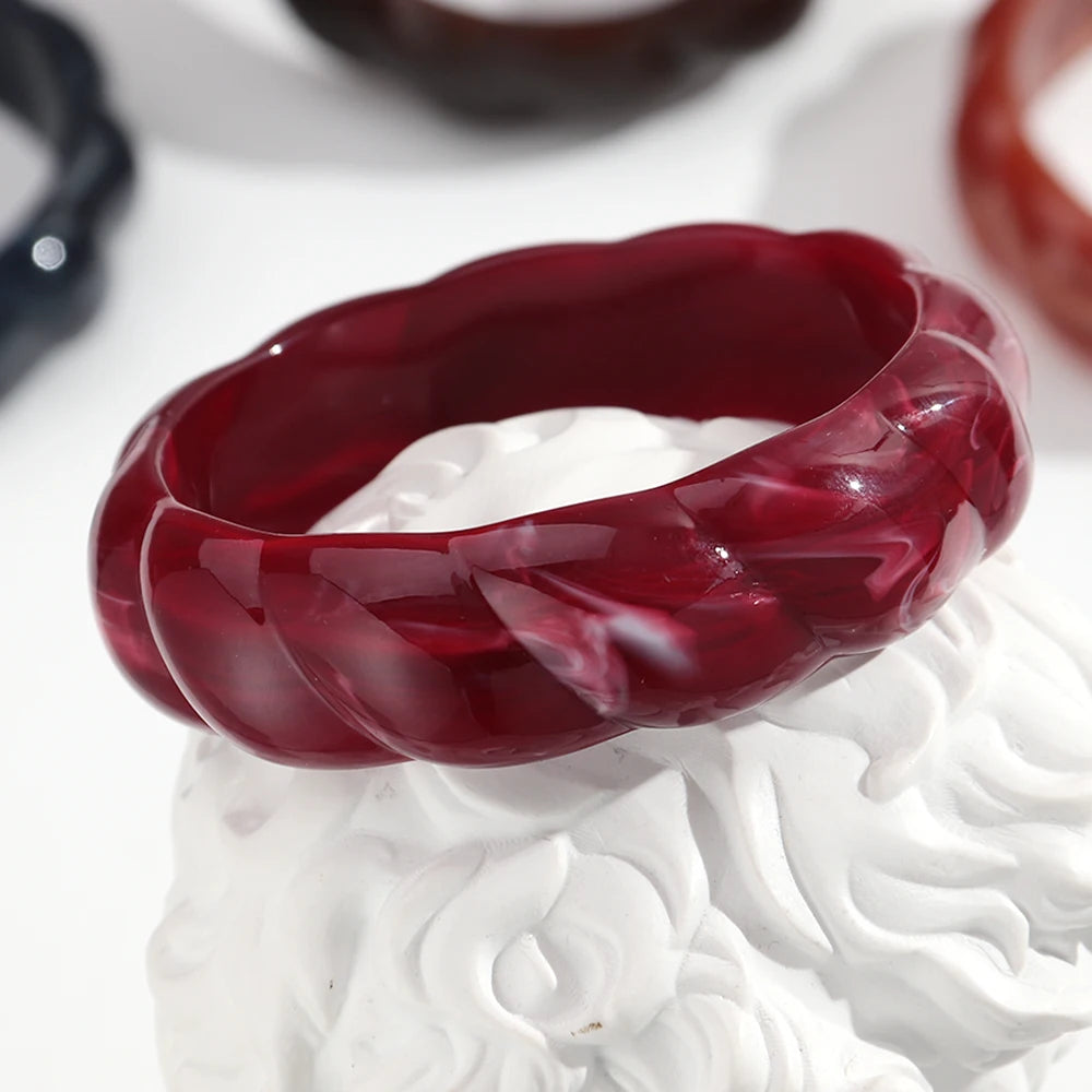 Era Twist Bangle (2.60" diameter) - 5 colors - Hello Baabs LLC 