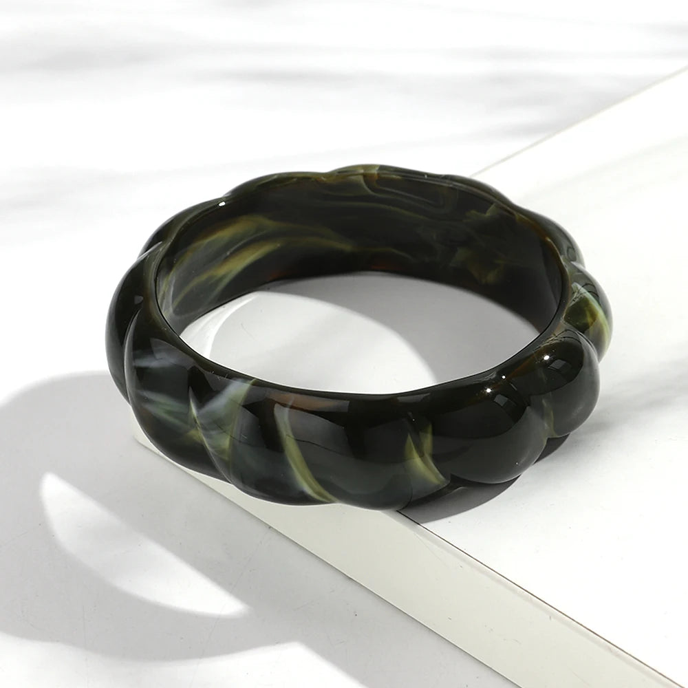 Era Twist Bangle (2.60" diameter) - 5 colors - Hello Baabs LLC 