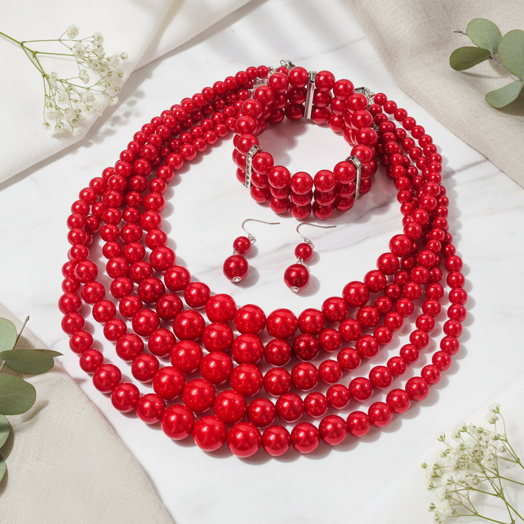 Eternal Glow Necklace, Bracelet, & Earrings Set - 5 colors - Hello Baabs