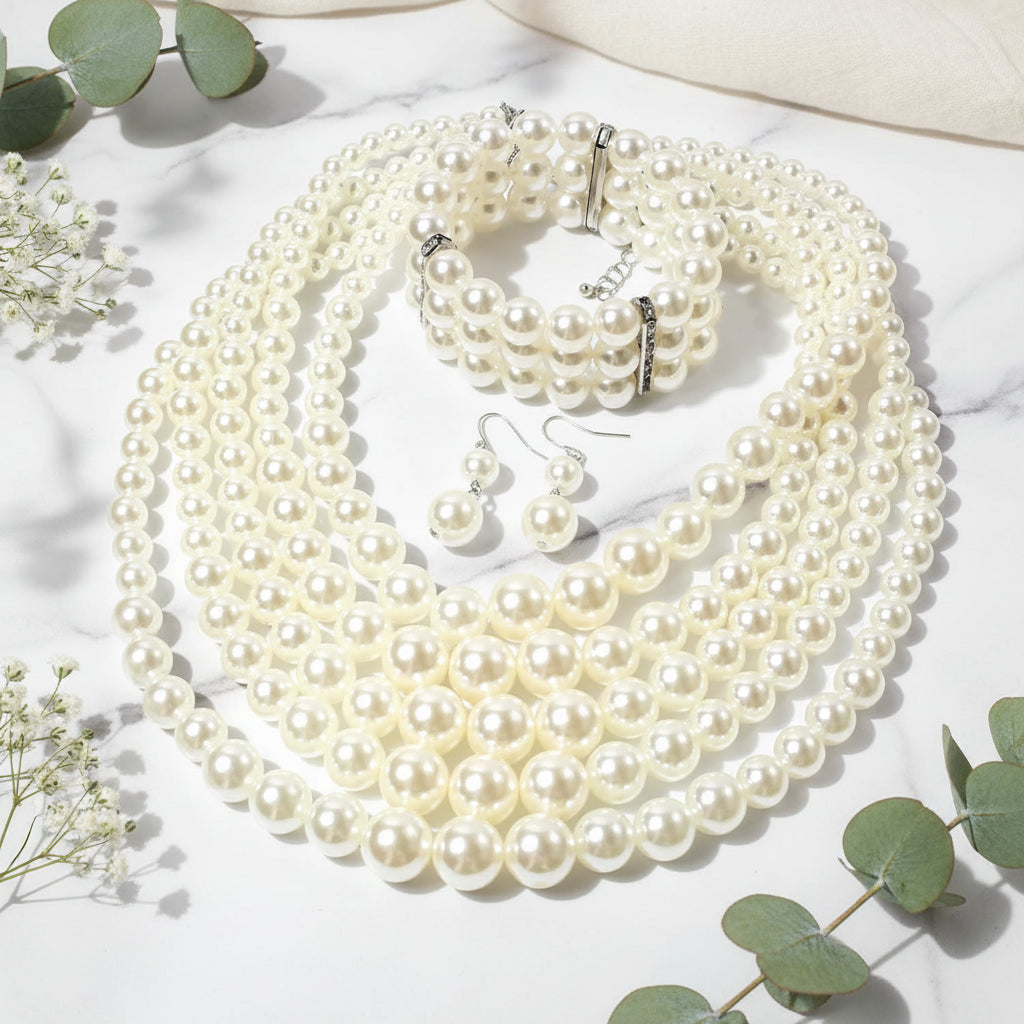 Eternal Glow Necklace, Bracelet, & Earrings Set - 5 colors - Hello Baabs