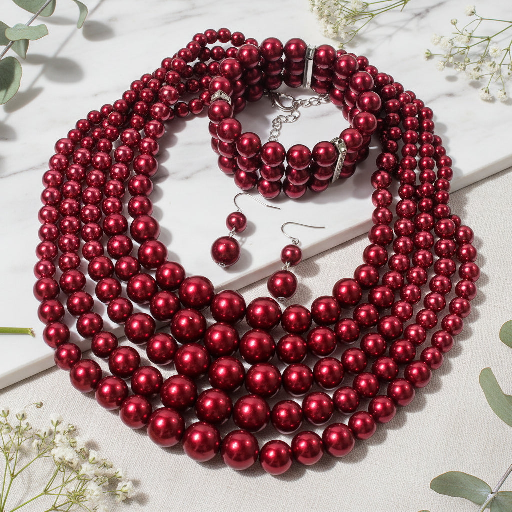 Eternal Glow Necklace, Bracelet, & Earrings Set - 5 colors - Hello Baabs