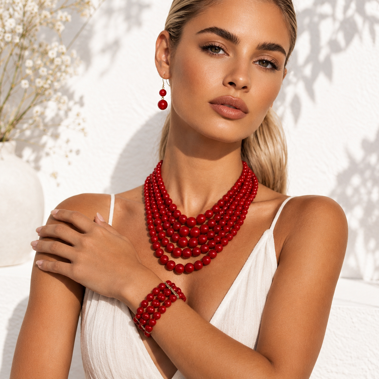 Eternal Glow Necklace, Bracelet, & Earrings Set - 5 colors - Hello Baabs