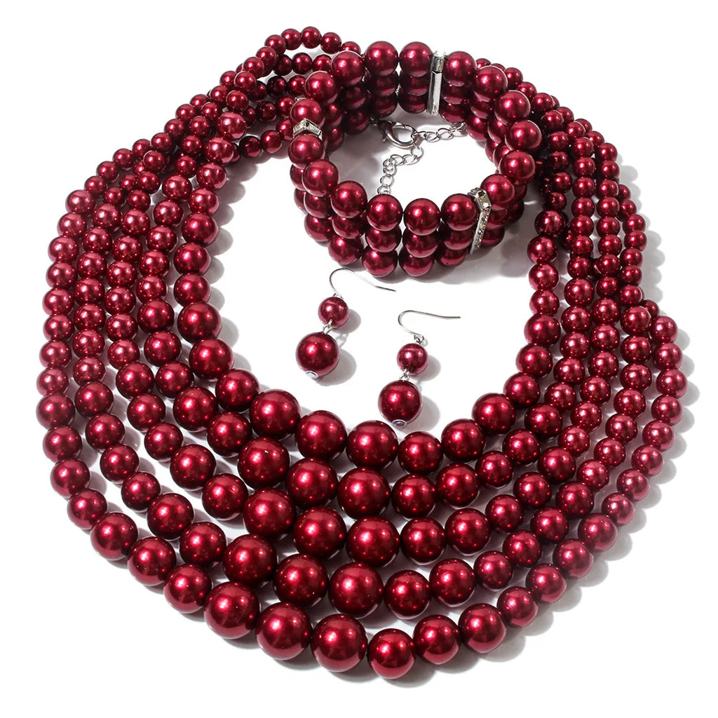 Eternal Glow Necklace, Bracelet, & Earrings Set - 5 colors - hello baabs 