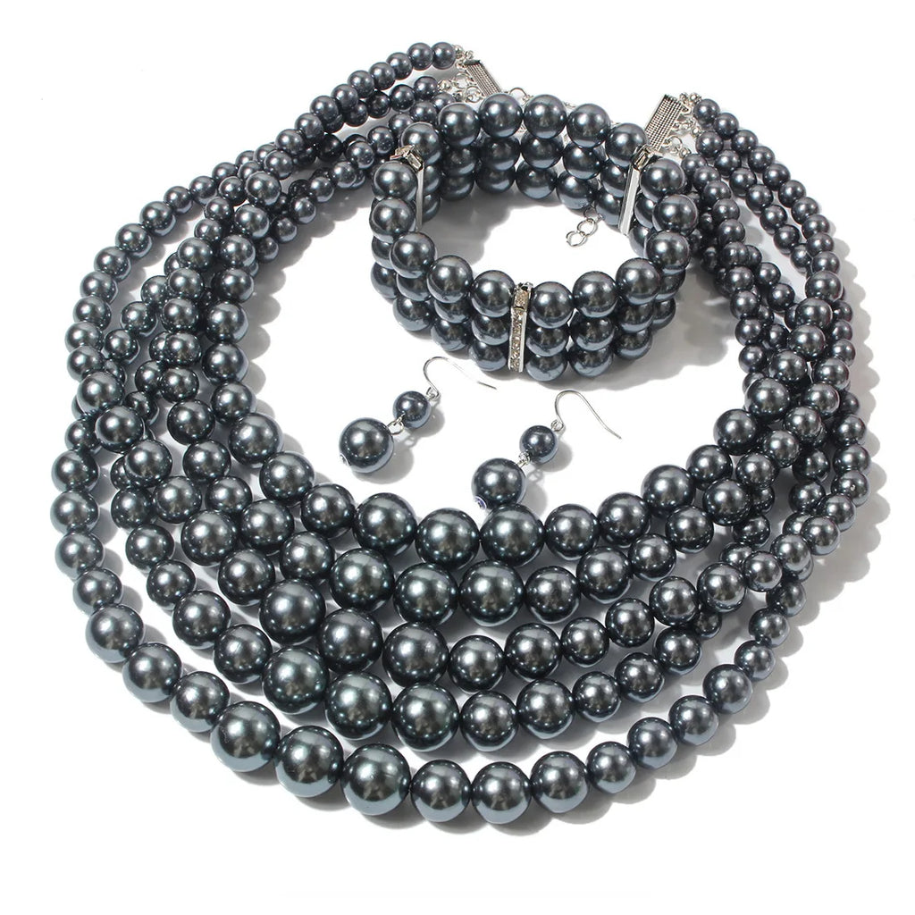 Eternal Glow Necklace, Bracelet, & Earrings Set - 5 colors - hello baabs 