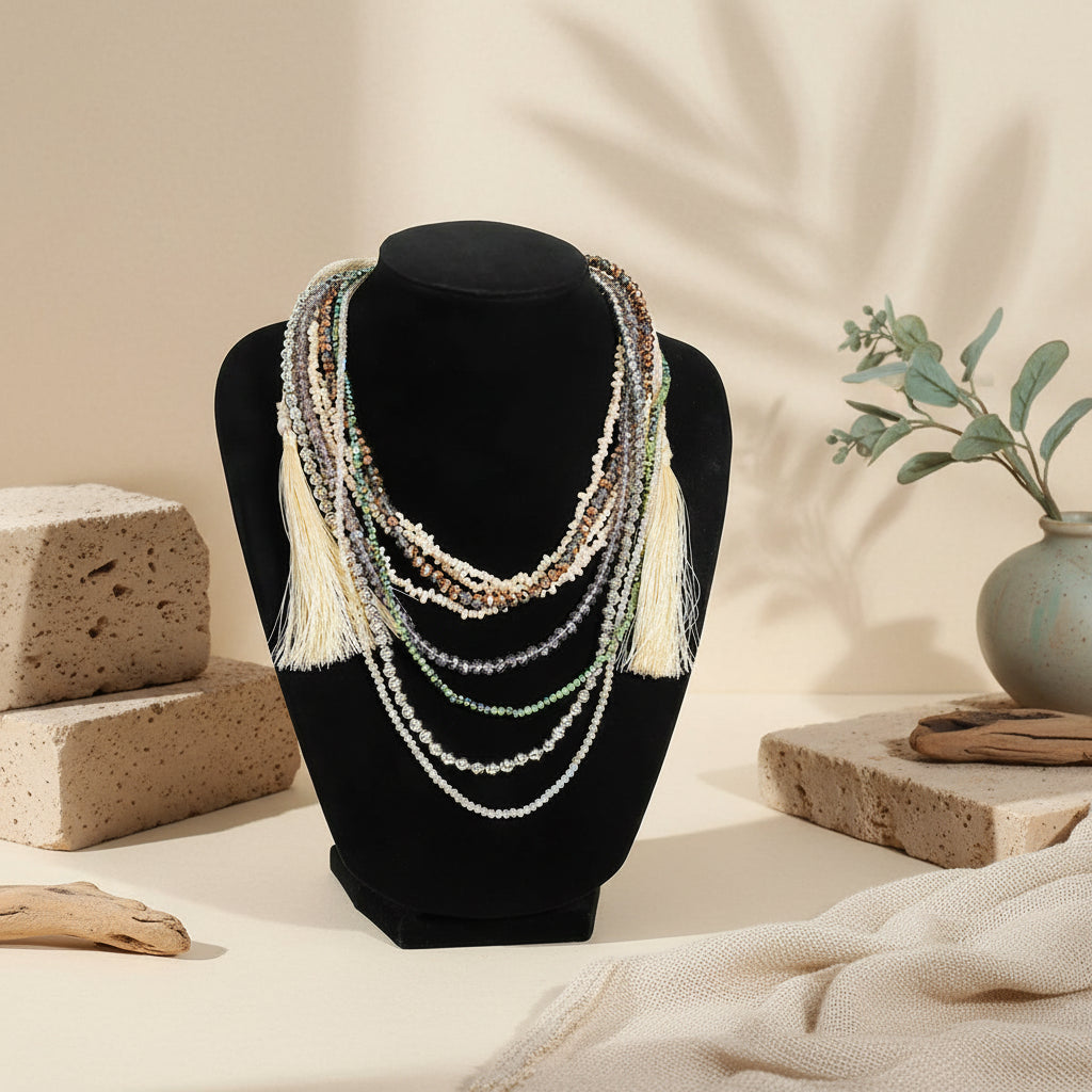 Everyday Elegance Beaded Necklace - Hello Baabs