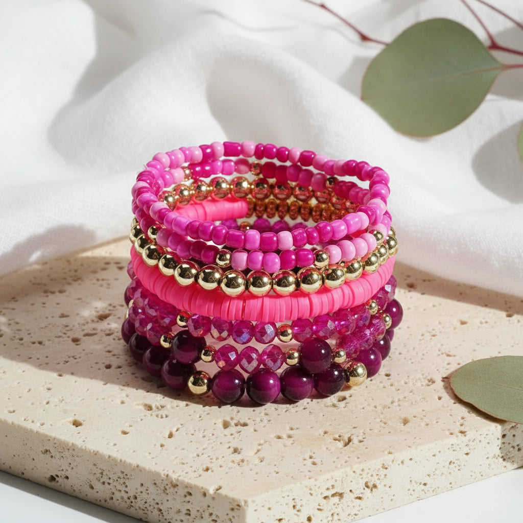 Festival Fusion Bracelet 7pc Set - 6 colors - Hello Baabs