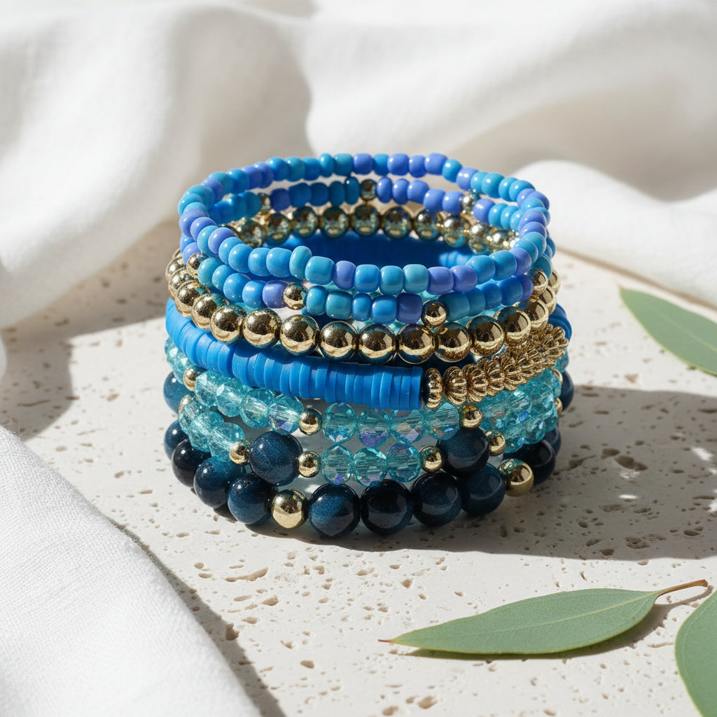Festival Fusion Bracelet 7pc Set - 6 colors - Hello Baabs