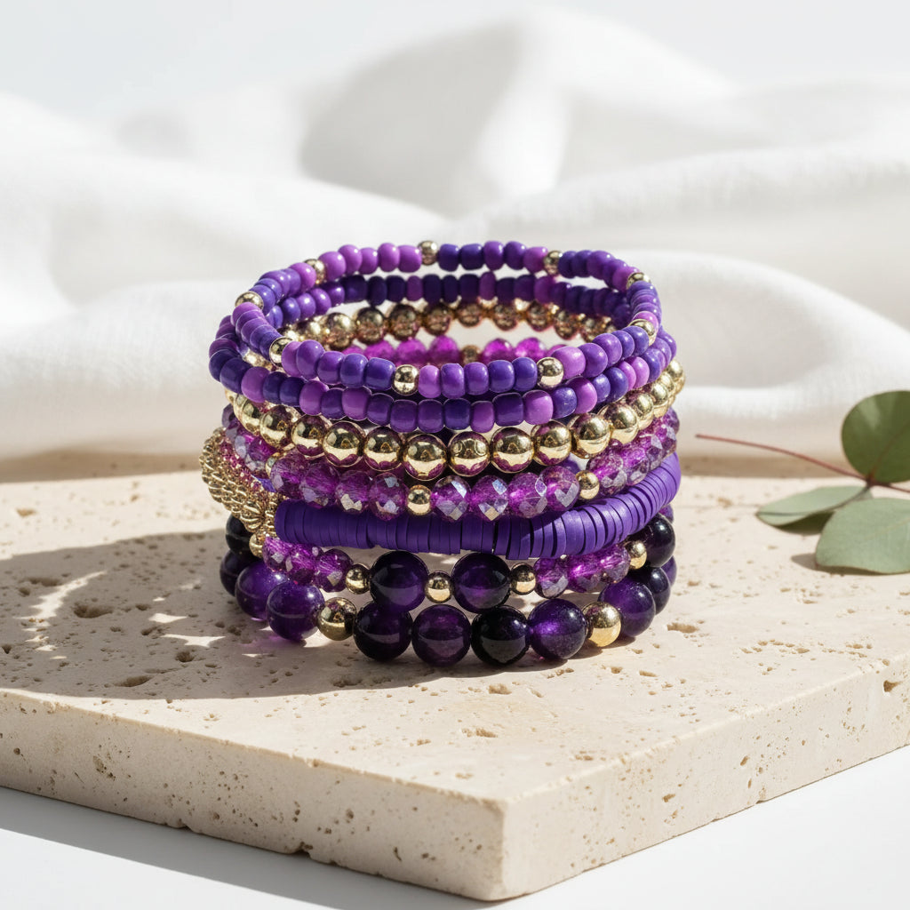 Festival Fusion Bracelet 7pc Set - 6 colors - Hello Baabs