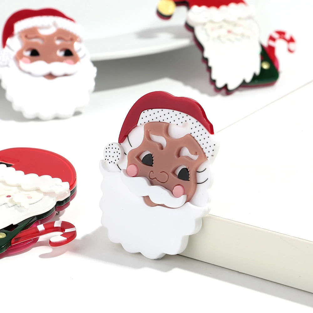 Festive Claus Pin - 2 variants - Hello Baabs