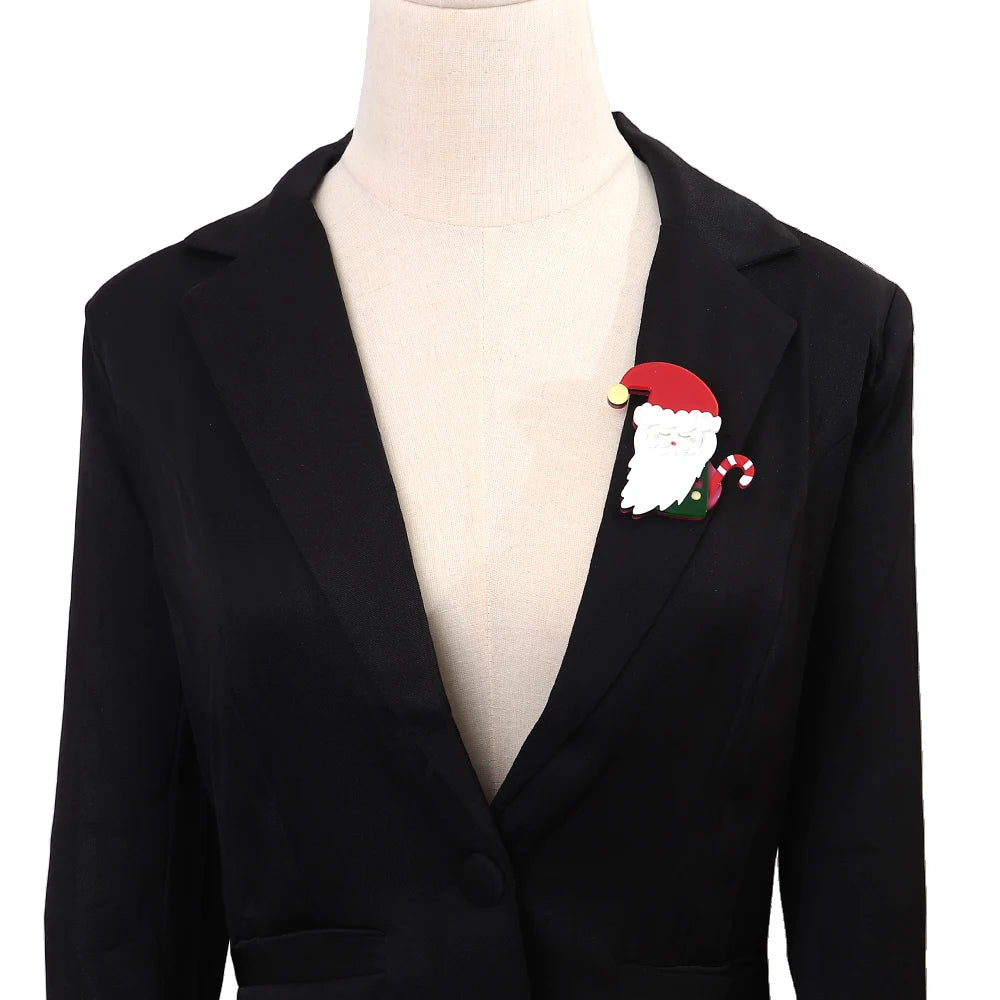 Festive Claus Pin - 2 variants - Hello Baabs