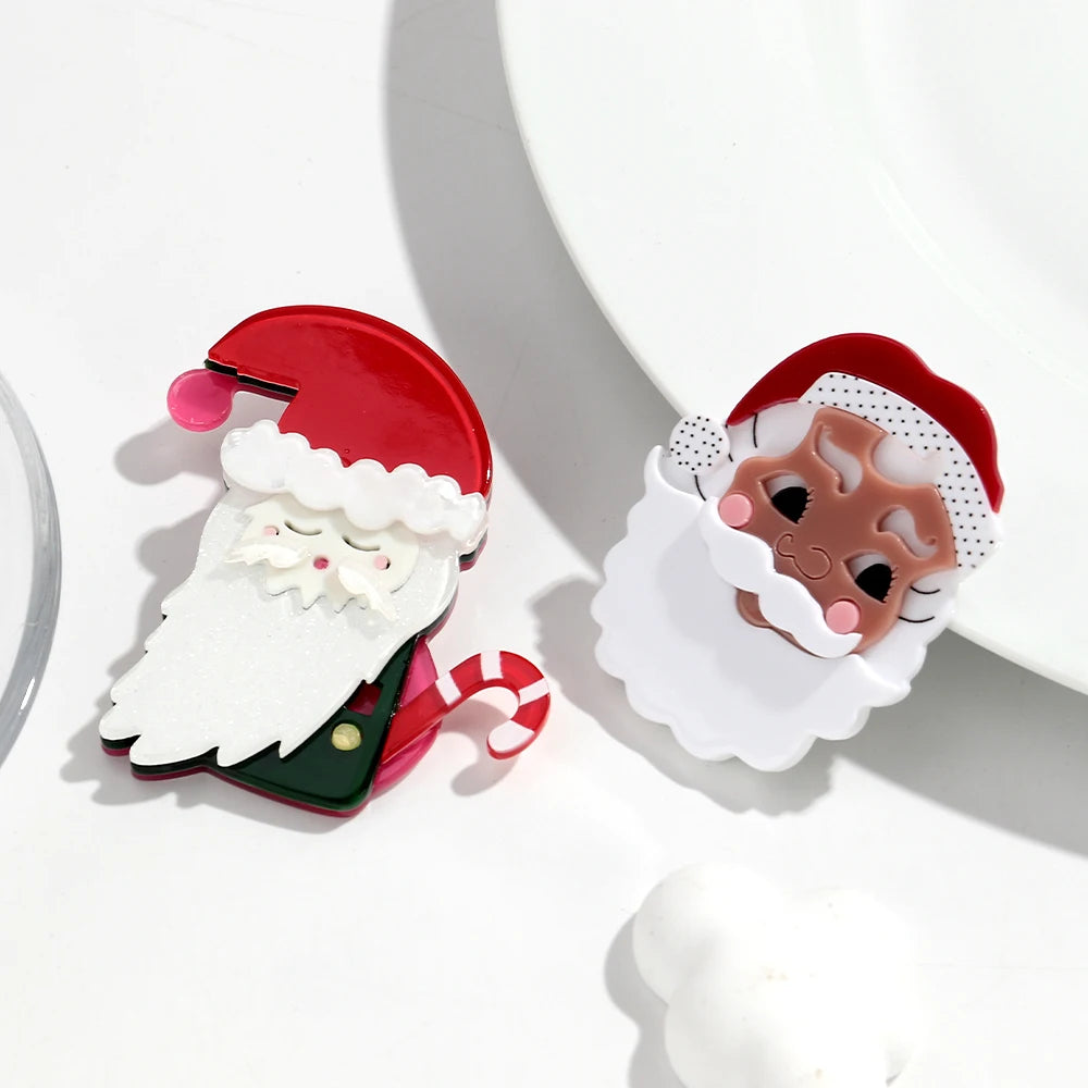Festive Claus Pin - 2 variants - Hello Baabs