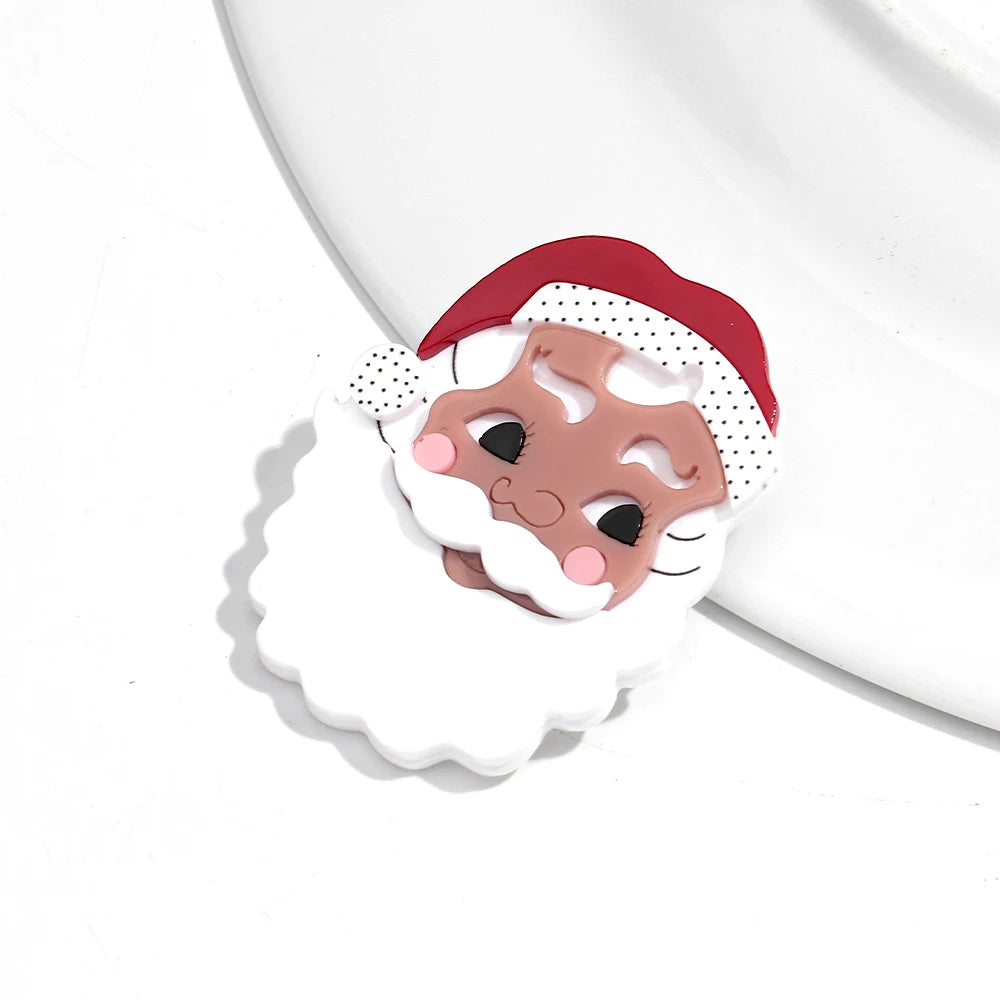 Festive Claus Pin - 2 variants - Hello Baabs