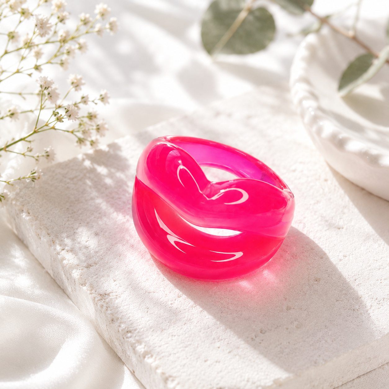 Fierce Lips Ring (size 7) - 7 colors - Hello Baabs